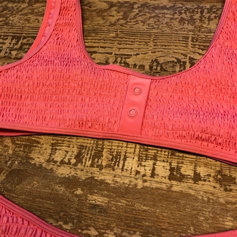 Kendall Kylie Swim Nwt Kendal And Kylie Neon Pink Smocked Bikini Poshmark