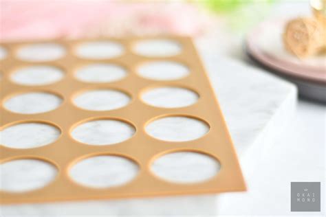 Langue de Chat Cookie Template Mat - Circles - Okaimono.sg