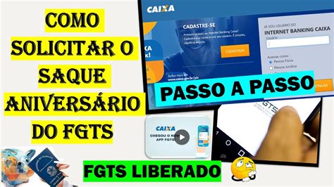 Como Solicitar O Saque AniversÁrio Do Fgts Pela Conta Da Caixa Passo