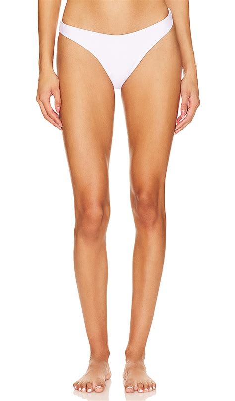 MILLY Cabana Margot Bikini Bottom In White REVOLVE