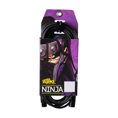 Cabo Santo Angelo Ninja Para Microfone XLR M x XLR F 3 05M O Acústico