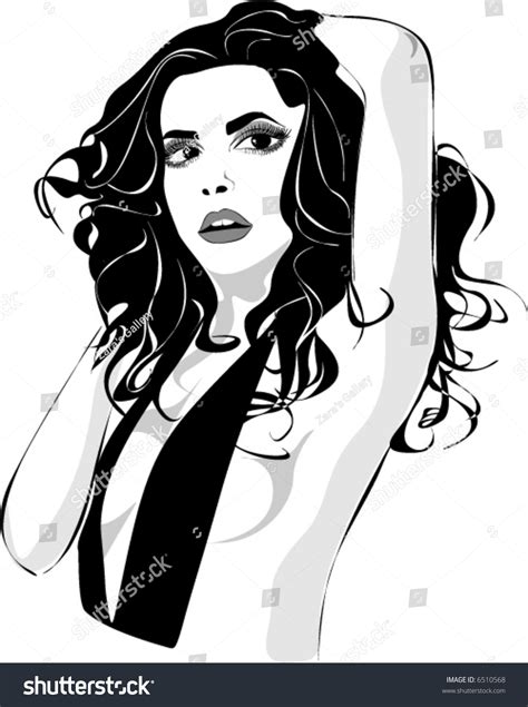 Nude Sexy Girl Stock Vector Royalty Free Shutterstock