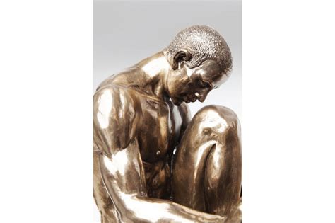 Deco Object Nude Man Stand Bronze 35cm Nội thất Nhà Xinh