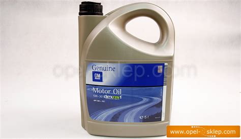 Olej silnikowy - syntetyk 5W-30 5L DEXOS 1 GEN 2 - 95599877 OPEL - GM ...