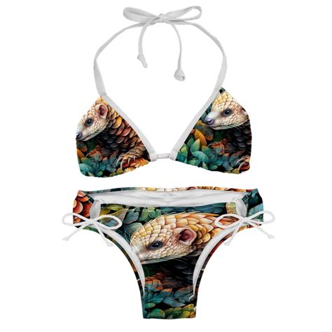 Pangolin Adjustable Strap Bikini Set With Detachable Sponge Two Pack Ideal For Beach And Pool