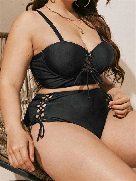 S E Czarny Komplet Bikini Wi Zania Shein Oficjalne Archiwum Allegro