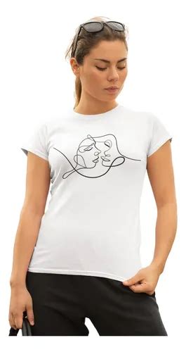 Playera Beso Silueta Lesbiana Lgbt Gay Pride Meses Sin Inter S