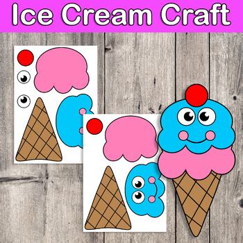 Ice Cream Craft | Summer Craft by Hope Learning ESL | TPT