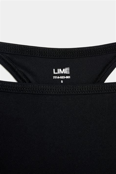 Стринги-танга с тонким поясом черный цвет - LIME