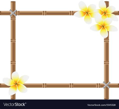 Bamboo Frame Royalty Free Vector Image Vectorstock