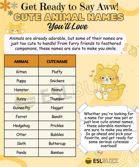 cute animal names that start with b 2