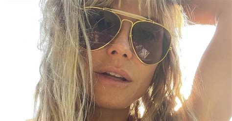 Heidi Klum 48 Parades Toned Figure In Tiny Bikini As She Sultrily Serves Up BBQ Daily Star