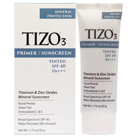 Tizo3 Facial Primer Tinted SPF 40 by Tizo for Unisex - 1.75 oz ...