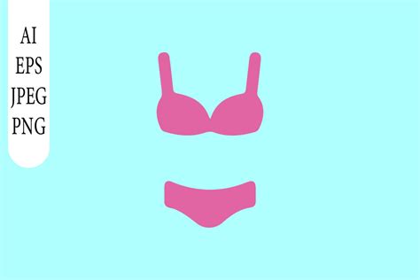 Pink Bikini Icon Design Graphic By Jatmika Studio Creative Fabrica