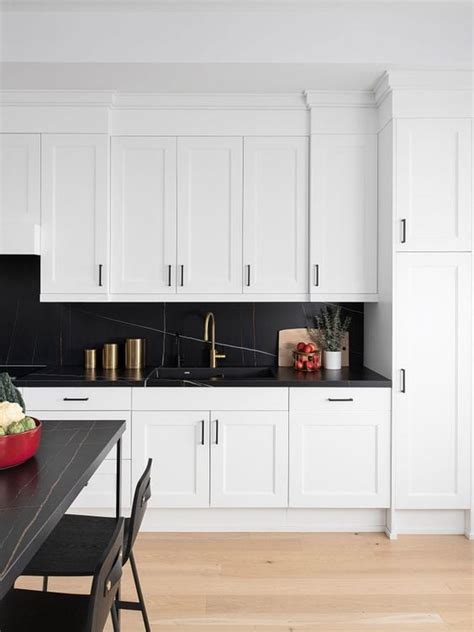 40 White Cabinets With Black Hardware Kitchen Ideas NP