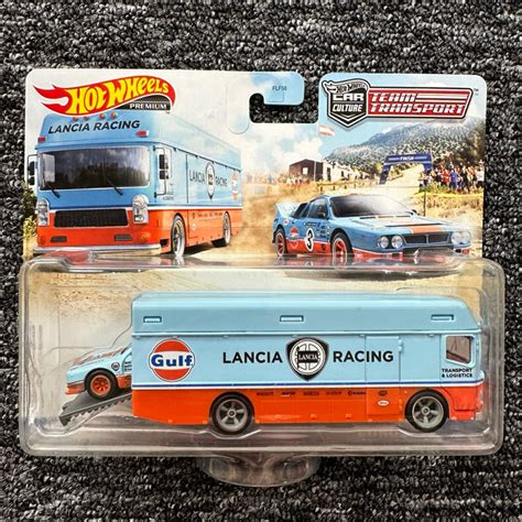 HOT WHEELS 2021 MIX 1 CAR CULTURE TEAM TRANSPORT Lancia Rally 037 Euro Hauler 26 GULF Livery
