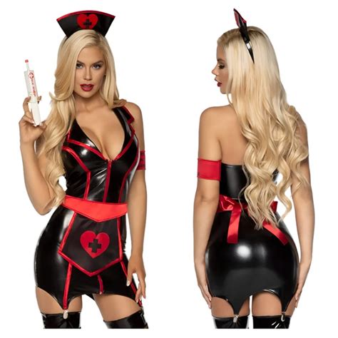 Sexy Lingerie Nurse Cosplay Uniform Set Seduces Halloween Women Exotic Costumes Adult Sex Nurse