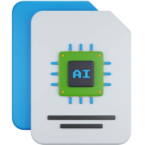 3d Icon Illustration File Artificial Intelligence 21972583 Png