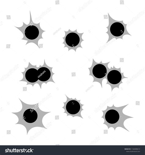 Bullet Holes Pistol Over 1067 Royalty Free Licensable Stock Vectors