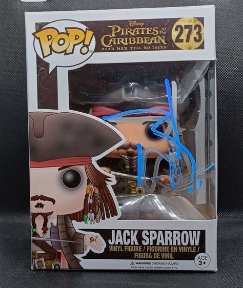 Johnny Depp “Jack Sparrow” Signed Funko Pop E - Shanks Autographs