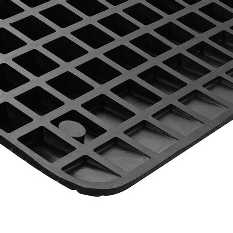 VEVOR Rubber Threshold Ramp, 4" Rise Wheelchair Ramp Doorway, Recycled