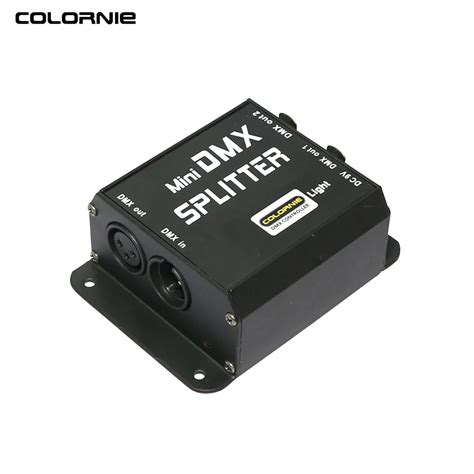 New 2 Way Dmx Amplifier Splitter Dmx512 Signal Splitter 2ch Dmx ...