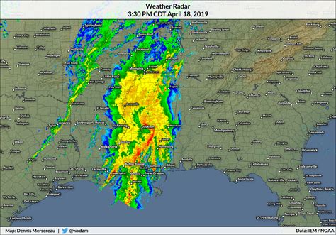 Nighttime Severe Thunderstorms Are Possible In Mississippi And Alabama