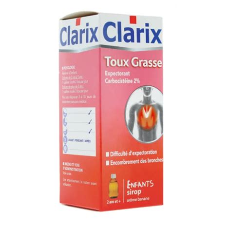 Clarix Toux Grasse Enfants Sirop Expectorant