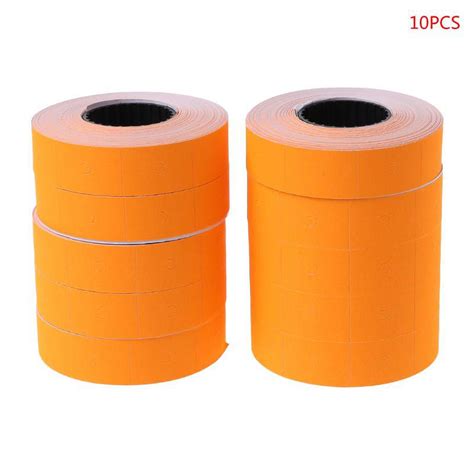 Milue 10 Rolls 5000 Pieces Double Row Colorful Price Label Paper Tag