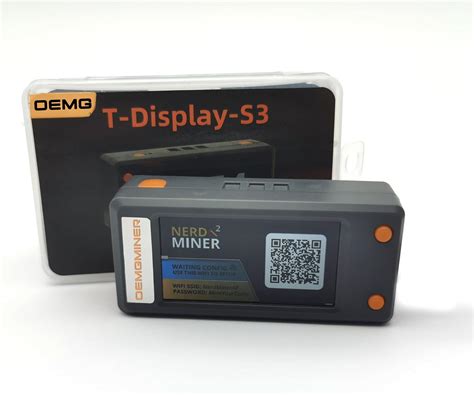 New NerdMiner V2 78KH S T Display S3 Bitcoin Solo Lottery Miner Win 6