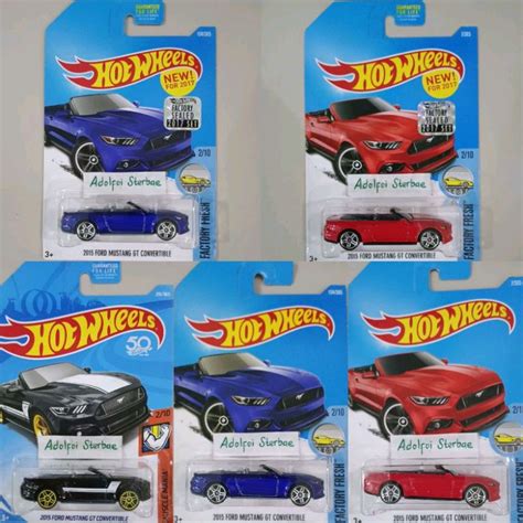 Hotwheels Hot Wheels Ford Mustang Gt Convertible Factory Sealed Factory Fresh Akta Muscle