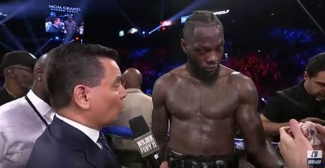 Deontay Wilder Post Fight Interview vs Fury 2!