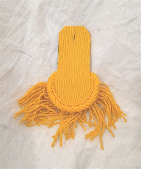 Napoleonic French Epaulettes Pair In Yellow Corps Sutler