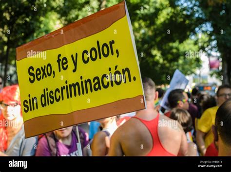 Madrid Spain Th July Gay Pride Parade Takes Place In Madrid With Thousands Of