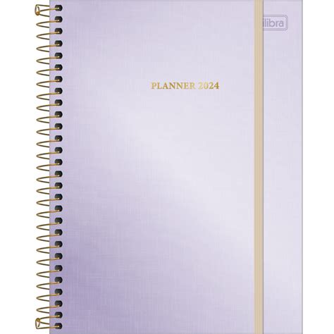 Planner Espiral 17 7 X 24 Cm West Village Metalizado 2024 Sortido