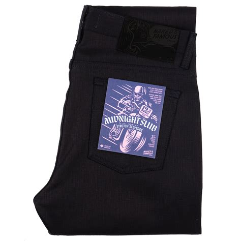 Midnight Slub Stretch Selvedge Naked Famous Denim