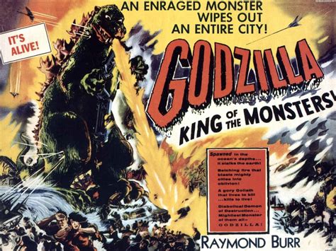 Download Godzilla 4k Retro Poster Wallpaper