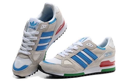 Купить кроссовки Adidas ZX 750 Men (Grey/Blue/Red)