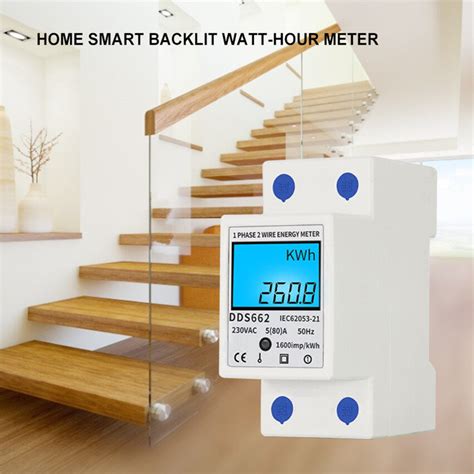 Digital Energy Meter Dds A V Din Rail Energy Meter Lcd