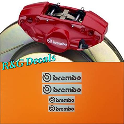 R G Decals R G Brembo Piston Piston Brake Caliper High Temp Decal