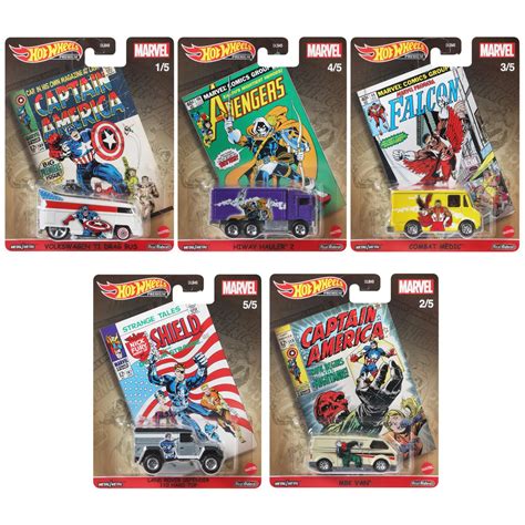 Hot Wheels Pop Culture Marvel Mix Vehicles Case