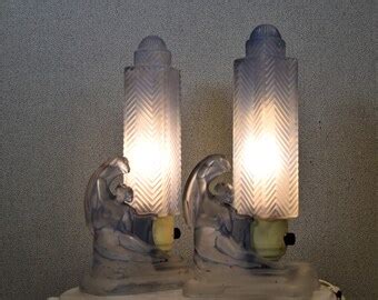 Art Deco Nude Lamp Etsy