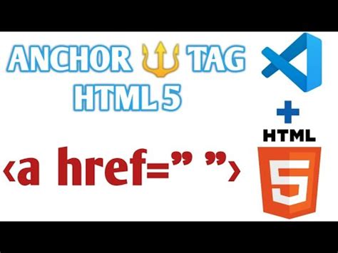 How To Use Anchor Tag In Html Visual Studio Code Html Hyperlink Tag