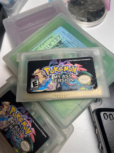 Pokémon My Ass Version Glow in Dark Clear GBA free Shipping Etsy