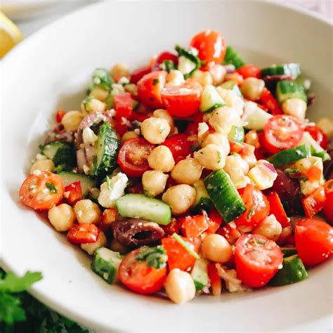 mediterranean chickpea salad recipe  healthy maven