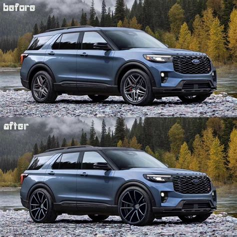 ford explorer st gains  tone attire  larger shoes fits