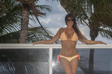 Claudia Romani In Bikini At A Pool In Miami Hawtcelebs