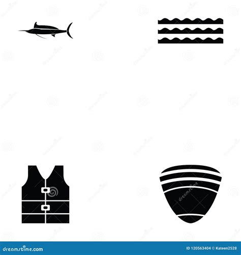 Diving Icon Set Stock Vector Illustration Of Outdoor 120563404