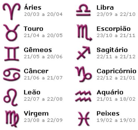 Datas De Cada Signo - Descubra o Beijo de Cada Signo | Data dos signos do zodíaco, Signos e ...