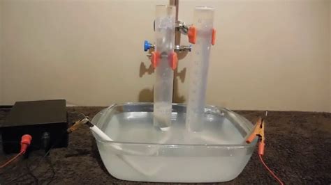 Physics Experiment Electrolysis Of Water With Zinc Electrodes Full Hd